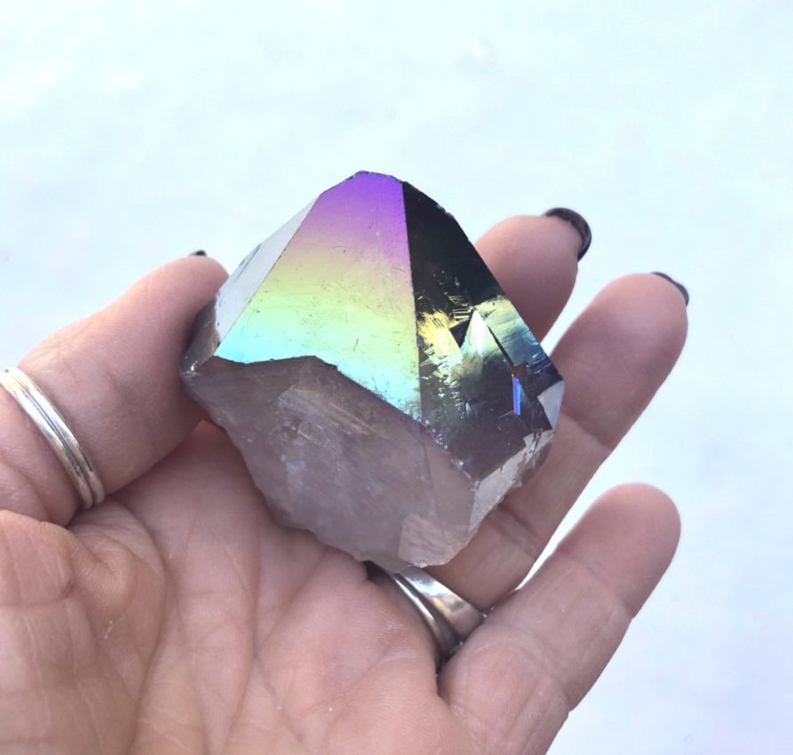 one rainbow crystal
