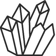 crystal line art icon