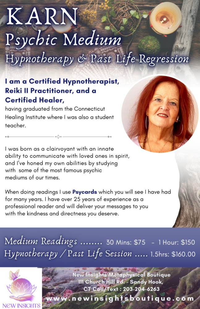 Karn - Psychic Medium, Past Life Regression and Hypnotherapy
