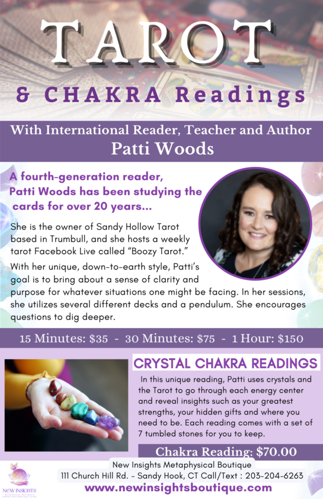 Patti Woods - Tarot _ Crystal Chakra Readings