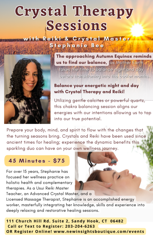Stephanie Bee - Fall 2023 Crystal Therapy Sessions